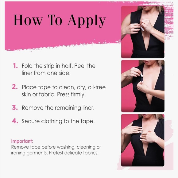 Hollywood Fashion Secrets Double Stick Fashion Tape, Three 36-Strip Packs - Picture 5 of 6